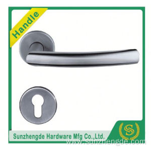 SZD STH-119 Satin Stainless Steel Door Handles Lever On Round Square Rose